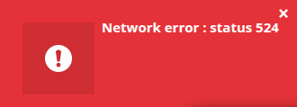Network error: status 524